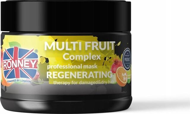 Ronney Multi Fruit Complex Professional Mask Regenerating regenerująca maska do włosów zniszczonych 300ml 1