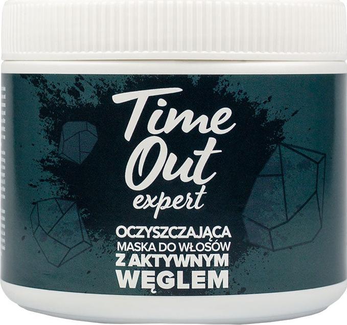 Time Out Oczyszczająca maska do włosów z aktywnym węglem 500g 1