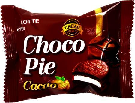 Lotte Choco Pie Cacao, ciastko biszkoptowe z pianką 28g - Lotte 1
