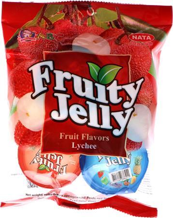 Abc Galaretki Fruity Jelly z Nata de Coco o smaku liczi 312g - ABC 1