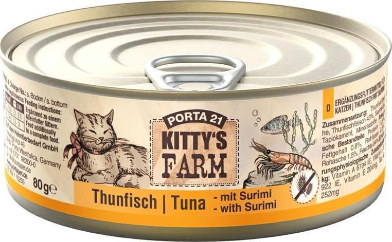 Kittys Farm Kitty`S Farm Tuna & Surimi Puszka 80g 1