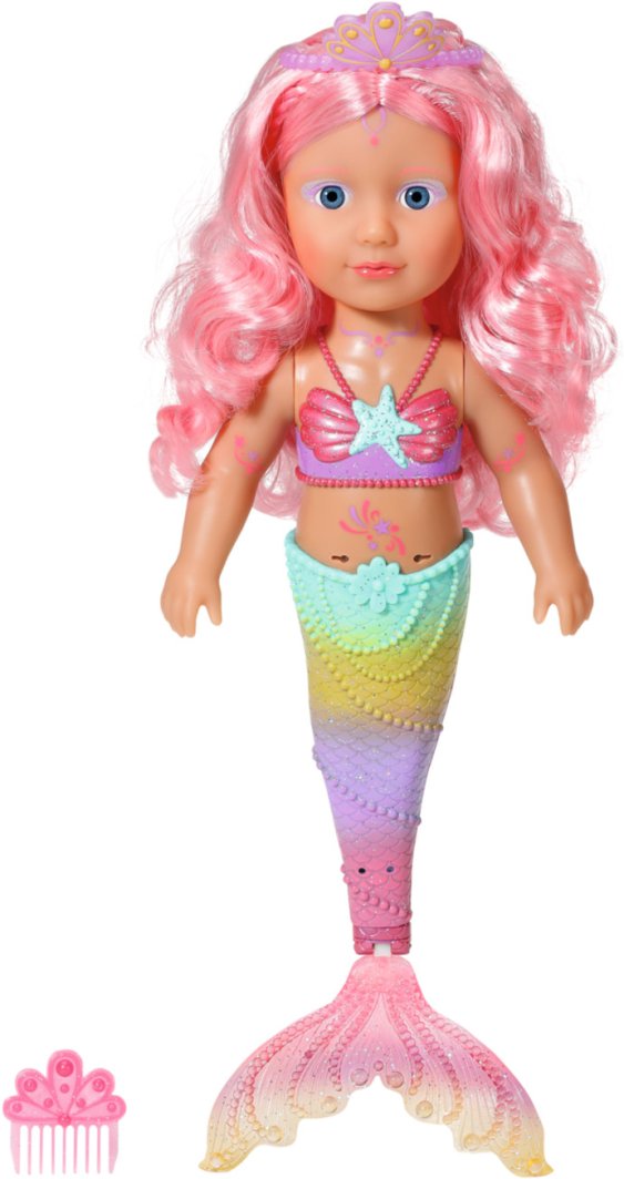 Zapf ZAPF Creation BABY born Little Sister mermaid 46cm, doll (including comb and tiara) 1