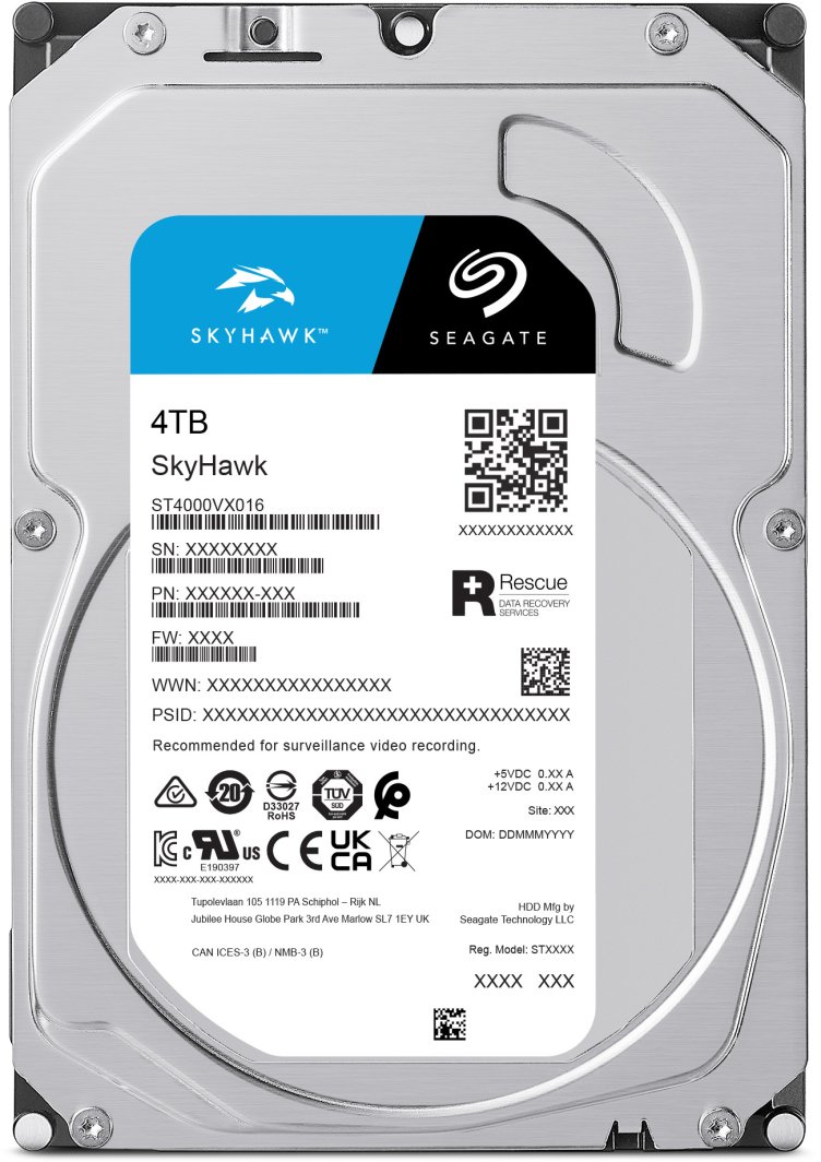Seagate ST4000VX000（HDD 3.5インチ 4TB） Seagate Surveillance ST4000VX000 4TB 512e SATA HDD
