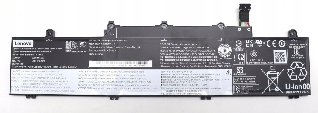 Bateria Lenovo SD/A L19D3PD5 1