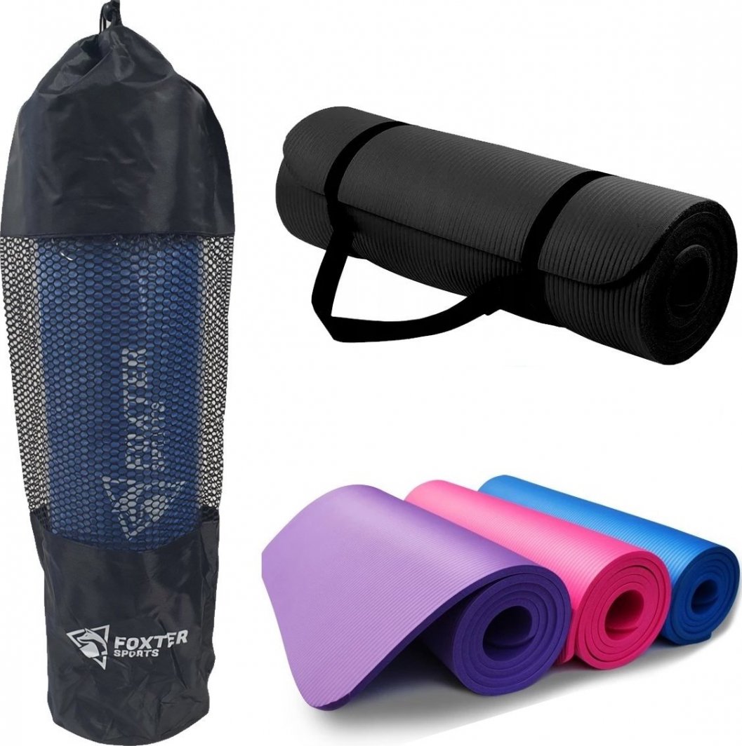 Hurt-net MATA DO ĆWICZEŃ GRUBA FITNESS JOGI YOGA 1,2CM POKROWIEC UCHWYT 1