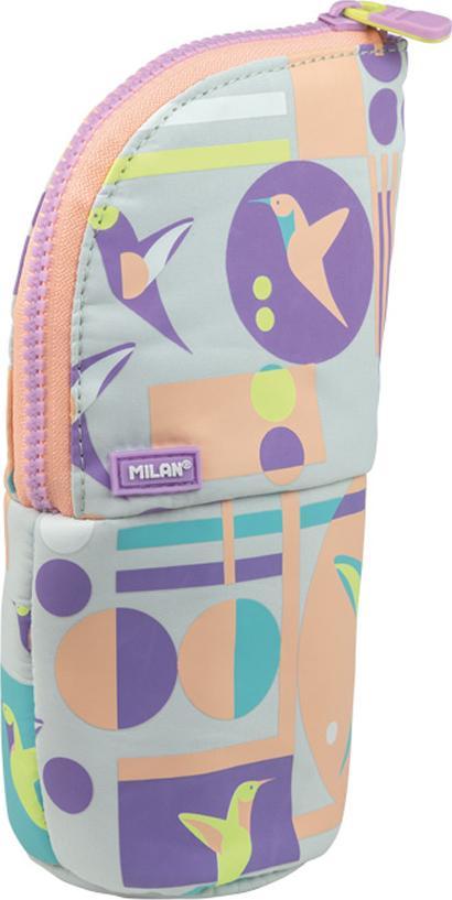 Piórnik Milan PIÓRNIK STOJĄCY MILAN SUGAR COLIBRI PASTEL SZARO-RÓŻOWY 1