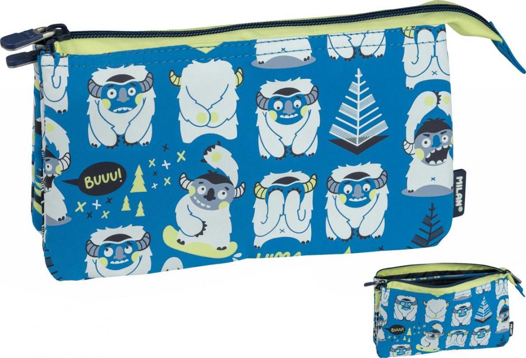 Piórnik Milan PIÓRNIK 5 KOMOROWY MILAN THE YETI NIEBIESKI 1