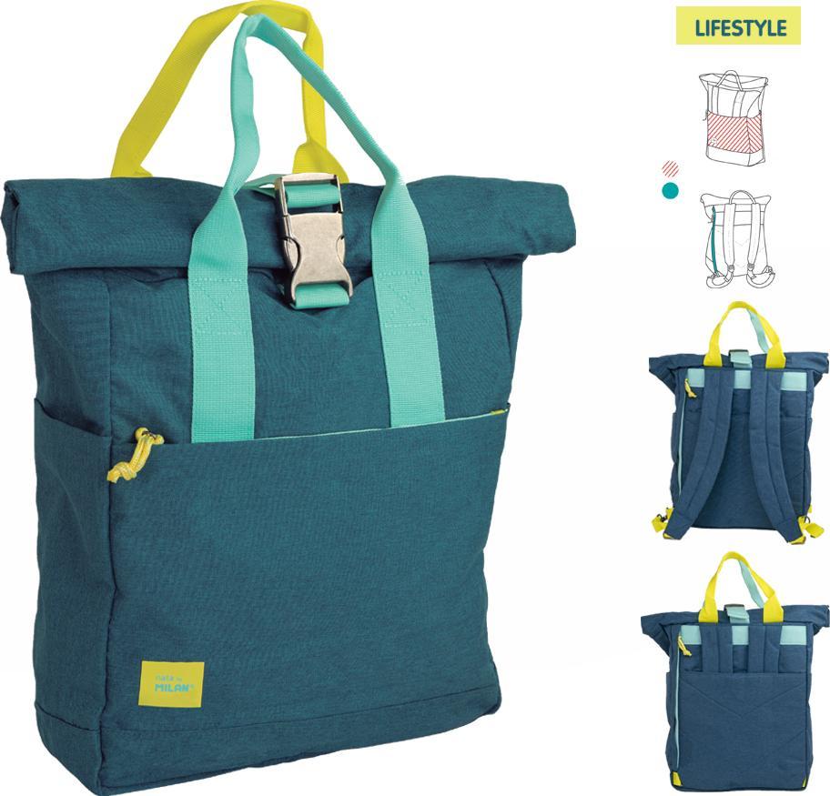 Milan PLECAK MILAN LIFESTYLE 10L ZIELONO-NIEBIESKI 1