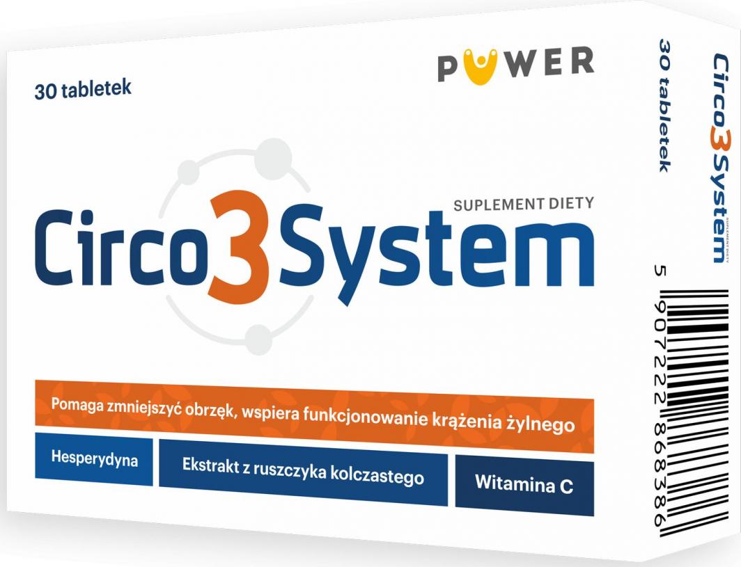 PUWER POLSKA SP. Z O.O. Puwer CIRCO3SYSTEM, suplement diety 30 tabletek 1