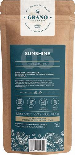 Kawa mielona Grano Tostado Kawa średnio mielona Granotostado SUNSHINE 1000g 1