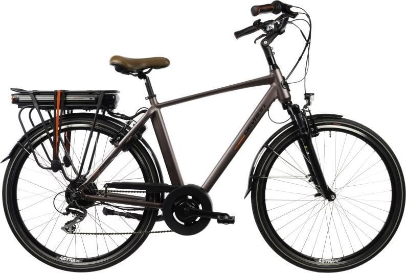 Devron Miejski rower elektryczny Devron 28221 28" - model 2022 - Kolor Brązowy, Rozmiar ramy 19" 1