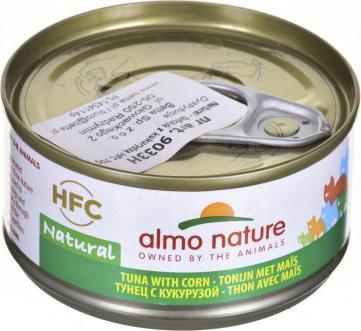 Almo Nature HFC Natural Tuńczyk z kukurydzą - mokra karma dla kota - puszka 70g 1