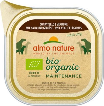 Almo Nature Bio organic Maintenance Dog - mokra karma dla psów dorosłych z cielęcina i warzywami - szalka 100g 1