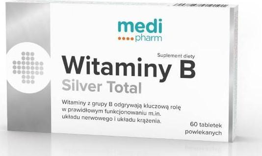Wellmedica Medi Pharm Witaminy B Silver Total 60 tabl. 1