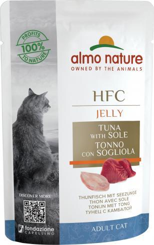 Almo Nature Jelly Tuńczyk i sola - mokra karma dla kota - 55 g 1