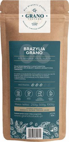 Kawa mielona Grano Tostado Kawa śred.mielona Granotostado BRAZYLIA GRANO 1000g 1