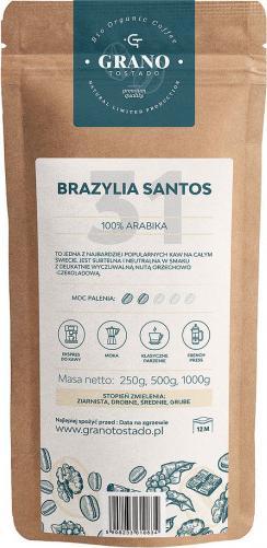 Kawa mielona Grano Tostado Kawa śr. mielona Granotostado BRAZYLIA SANTOS 1000g 1