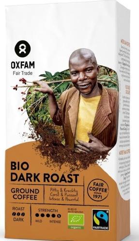 Kawa mielona OXFAM FAIR TRADE (FT) (kawy i inne produ KAWA MIELONA ARABICA/ROBUSTA CIEMNO PALONA FAIR TRADE BIO 250 g - OXFAM 1