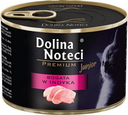 Dolina Noteci DOLINA NOTECI Premium Junior bogata w indyka - mokra karma dla kota - 185g 1