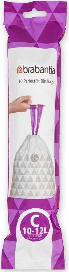 Brabantia Worki na śmieci PerfectFit rozmiar C 10-12L 10szt 137907 1