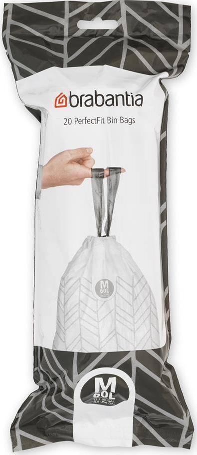 Brabantia Worki na śmieci PerfectFit r. M 60L 20szt (100338) 1
