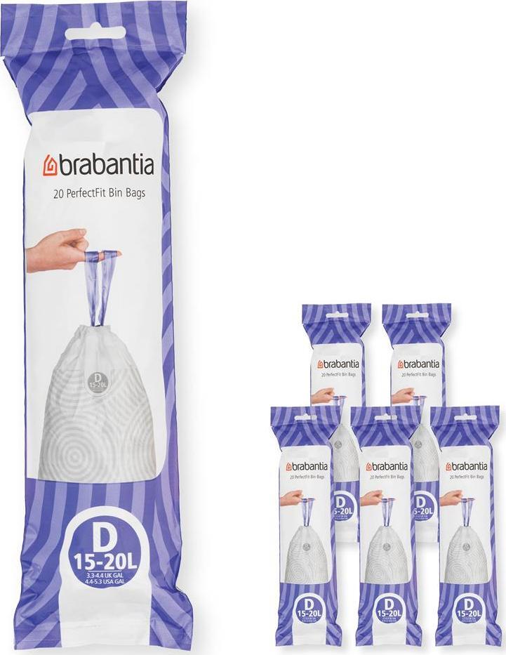 Brabantia Worki na odpady domowe 20L 120szt. (138201) 1