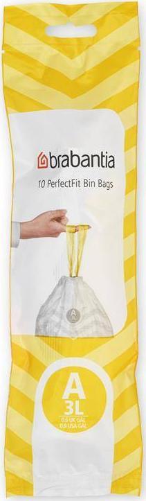 Brabantia Worki na śmieci PerfectFit rozmiar A 3L 10szt 137488 1