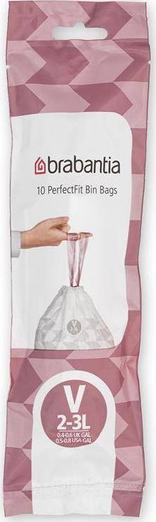 Brabantia Worki na śmieci PerfectFit 137228 rozmiar V 2-3L 10szt 137228 1