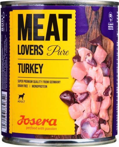 Josera Meatlovers Pure Indyk karma mokra dla psów 800g 1