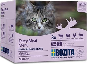 Bozita BOZITA Multibox Mięsne kawałki w sosie MIX SMAKÓW - saszetki dla kota - 12x85g 1