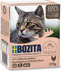 Bozita Mięsne kawałki z wątróbką w galaretce 370g 1