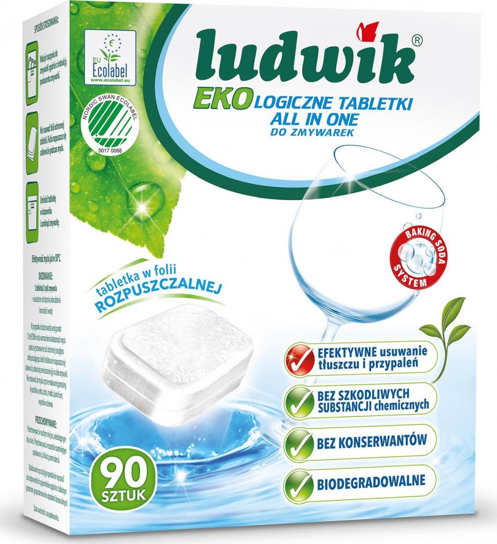Inco LUDWIK Ekologiczne tabletki all in one do zmywarek 90 szt. 1620g 1