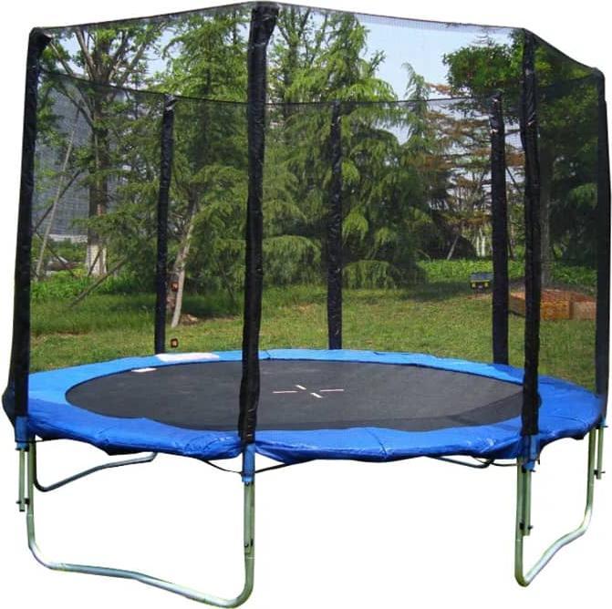 Trampolina ogrodowa vidaXL Trampolina z siatką zabezpieczającą o średnicy 3,7 m 1