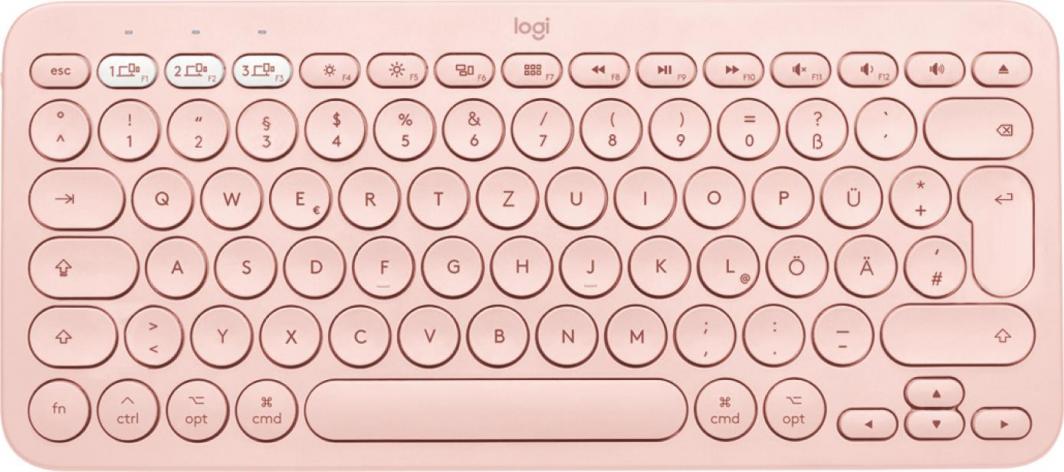 Klawiatura Logitech Logitech K380 for Mac Multi-Device Bluetooth Keyboard klawiatura QWERTY Włoski Różowy 1