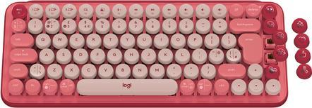 Klawiatura Logitech POP Keys Bezprzewodowa Koralowa DE (920-010721) 1