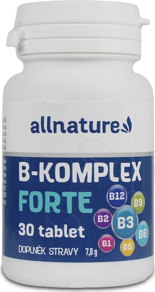 Allnature Witamina b-complex B1, B2, B3, B5, B6 30 - tabletek 1