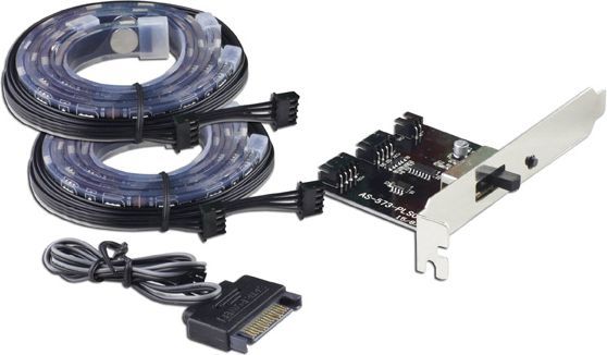  LC-Power Paski LED + moduł RGB (LC-PCI-LED) 1