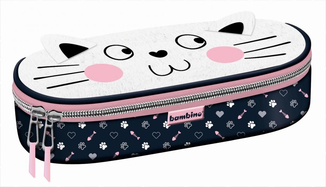 Piórnik Bambino Piórnik saszetka z wewnętrzną klapką Kitty Bambino 1