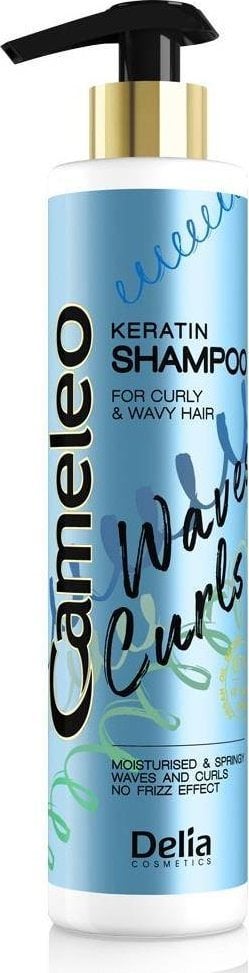 Delia Delia Cosmetics Cameleo Fale Loki Szampon do włosów keratynowy 250ml 1