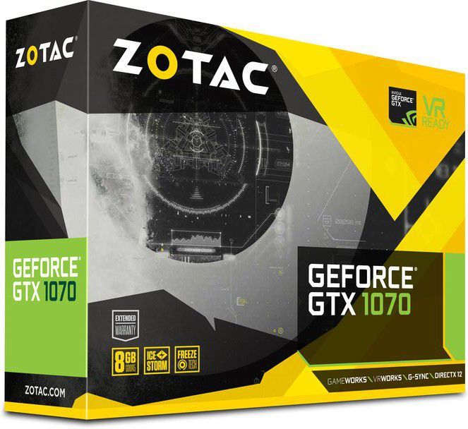 グラフィックボード・グラボ・ビデオカード ZOTAC GeForce GTX1070 Mini8GB ZT-P10700K Zotac GeForce GTX 1070 Mini 8GB (ZTP10700G10M) - Karta