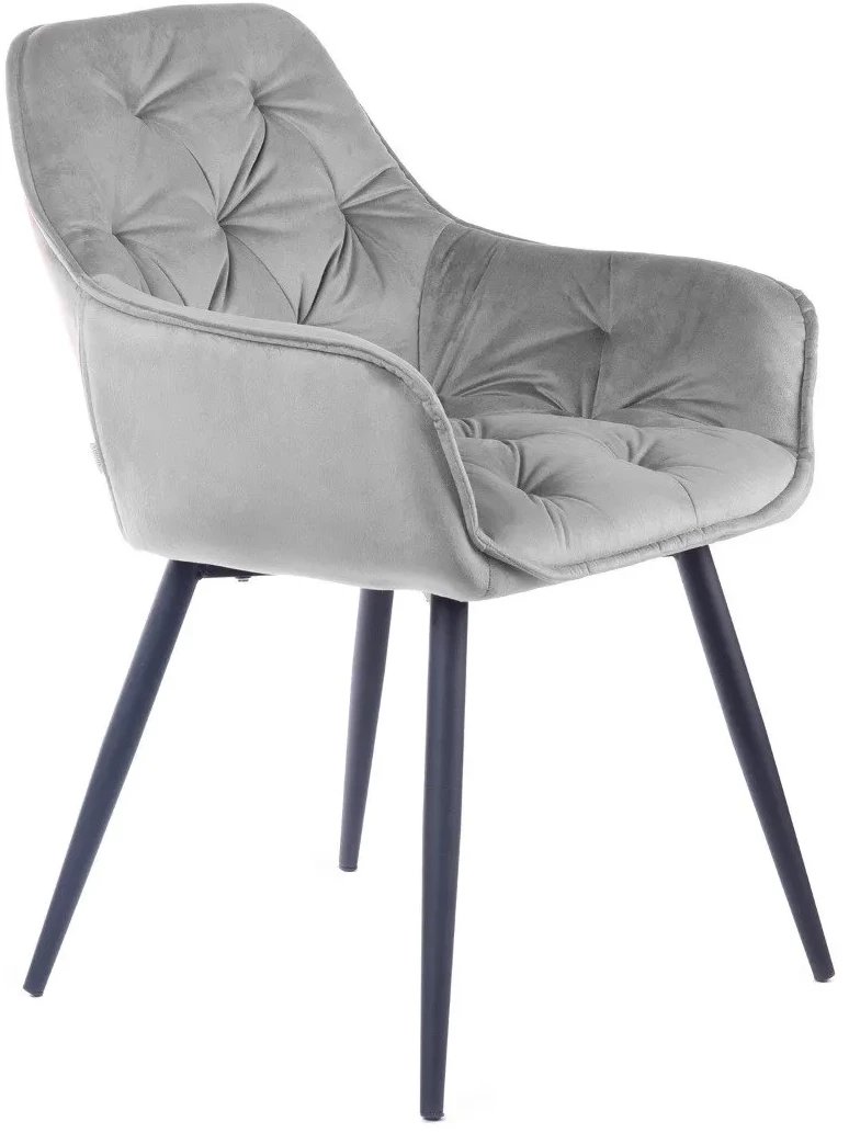Homla HOMLA CHERRY Krzesło szare 57x63x84 cm 1