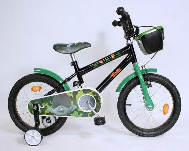 Rower BMX-16" TROLLS czarno-zielony Uniwersalny 1