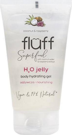 Fluff Super Food H2O Jelly odżywcza woda w żelu Kokos i Malina 150ml 1