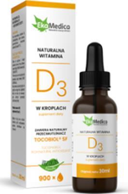Ekamedica Ekamedica Witamina D3 krople 30ml 1
