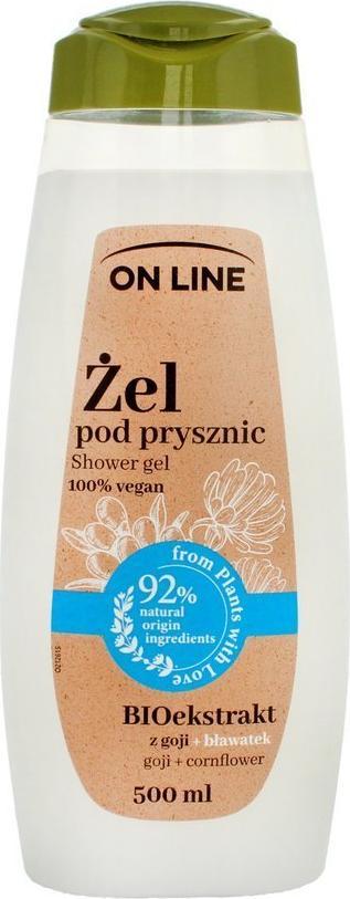 On Line On Line From Plants With Love Kremowy Żel pod prysznic BIOekstrakt z Goji i Bławatek 500ml 1