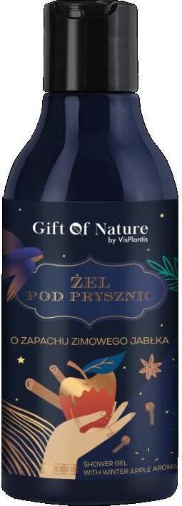 Vis Plantis Vis Plantis Gift Of Nature Żel pod prysznic o zapachu zimowego jabłka - edycja świąteczna 300ml 1