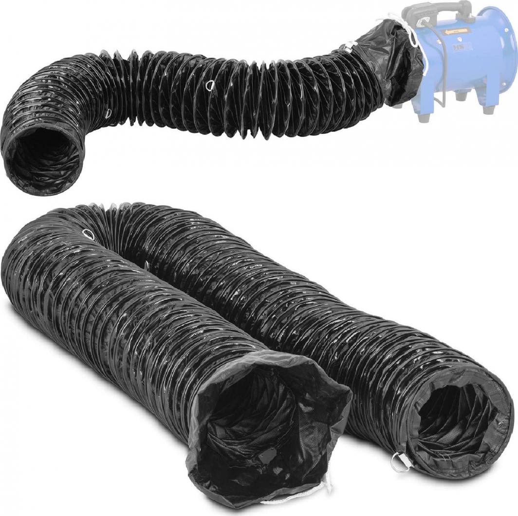 Wentylator MSW Rura wąż wyciągowy do wentylatora dmuchawy przemysłowej śr. 200 mm dł. 10 m Rura wąż wyciągowy do wentylatora dmuchawy przemysłowej śr. 200 mm dł. 10 m 1