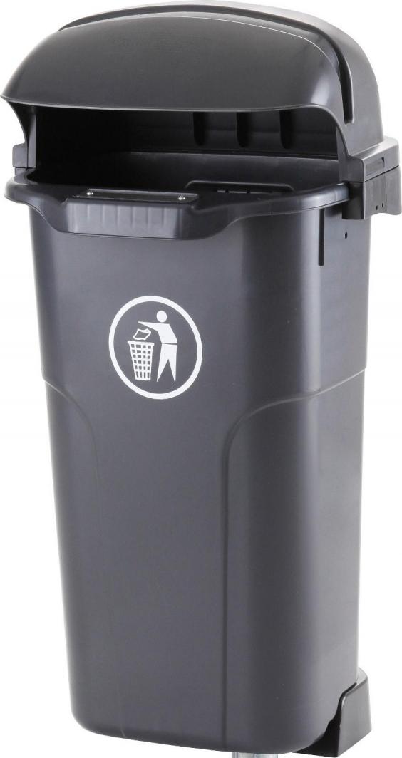 Europlast Austria Kosz kubeł uliczny miejski na słupek lub ścianę URBAN BIN 50L - czarny Kosz kubeł uliczny miejski na słupek lub ścianę URBAN BIN 50L - czarny 1