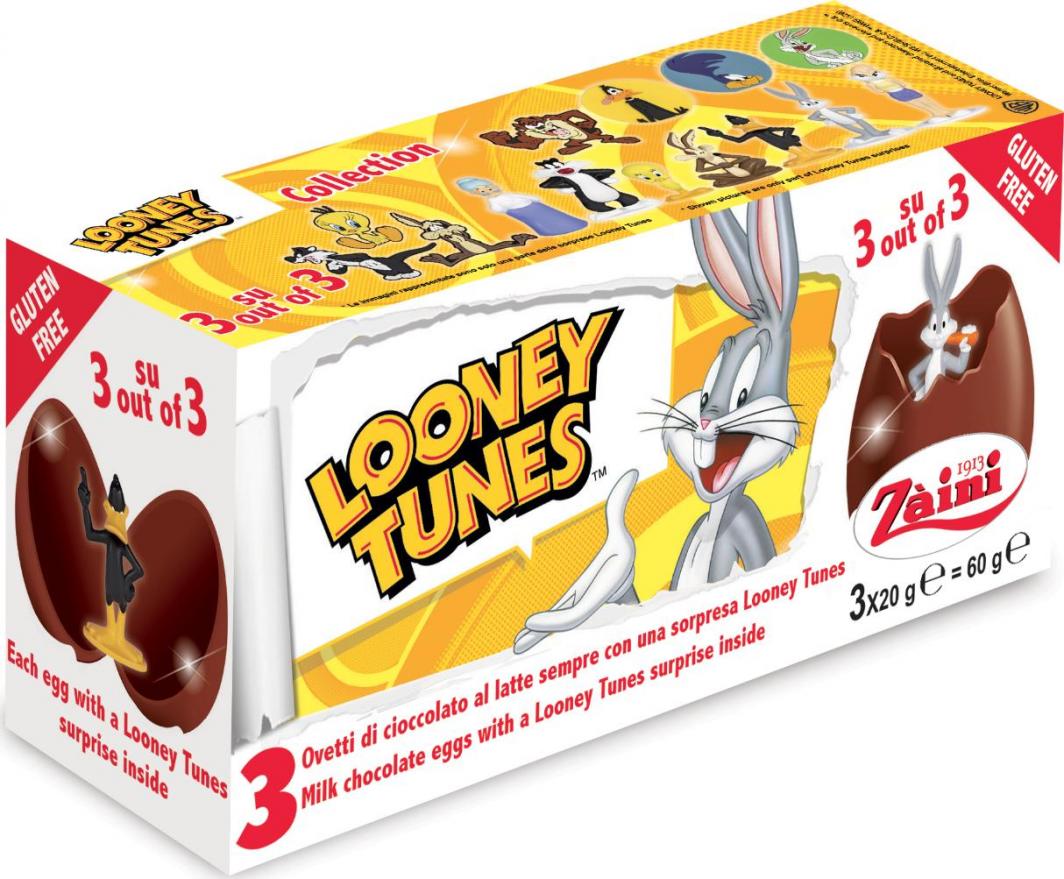 Luigi Zaini CZEKOLADOWE JAJKO NIESPODZIANKA 3PAK 60G LOONEY TUNES 1
