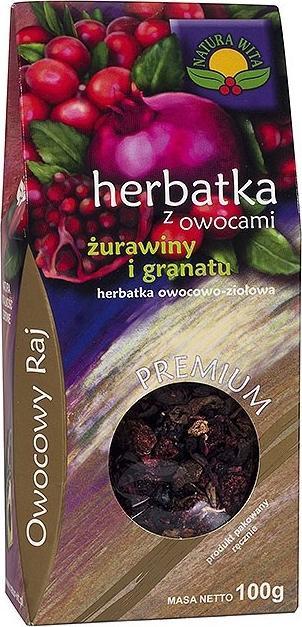 Natura Wita Herbatka z owocami żurawiny i granatu 100g NATURA WITA 1